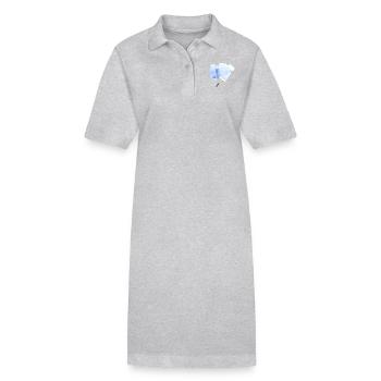 Farbroller Polarfuchs - Stanley/Stella Frauen Bio-Polokleid PAIGER - Schwarz - Vorne