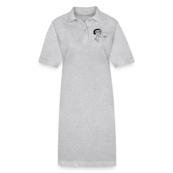 Mädchen - Stanley/Stella Frauen Bio-Polokleid PAIGER - Schwarz - Vorne