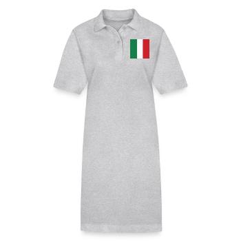 Drapeau d’Italie, cadeau patriotique italien de fierté - Robe polo bio PAIGER Stanley/Stella Femme - noir - Devant