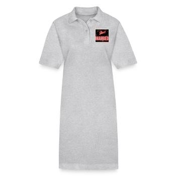 GERADE VERHEIRATET, LANG LEBE DIE MARIE,EVJF,VALENTINSTAG - Stanley/Stella Frauen Bio-Polokleid PAIGER - Schwarz - Vorne