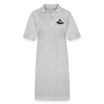 Lieber Schlichten, als Schlachten - Stanley/Stella Frauen Bio-Polokleid PAIGER - Schwarz - Vorne