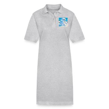 Bonhomme de neige - Robe polo bio PAIGER Stanley/Stella Femme - noir - Devant