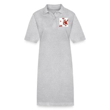 Blätter Design - Stanley/Stella Frauen Bio-Polokleid PAIGER - Schwarz - Vorne
