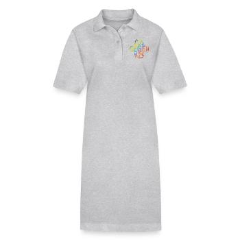 DJs gegen NZS rundes Logo Regenbogen Design - Stanley/Stella Frauen Bio-Polokleid PAIGER - Schwarz - Vorne