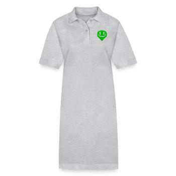 Vivi le joyeux - Robe polo bio PAIGER Stanley/Stella Femme - noir - Devant