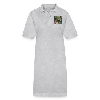 Plantes et musique - Impression de mode de haute qualité - Robe polo bio PAIGER Stanley/Stella Femme - noir - Devant