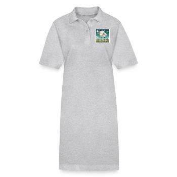 Compter les moutons la nuit - Robe polo bio PAIGER Stanley/Stella Femme - noir - Devant