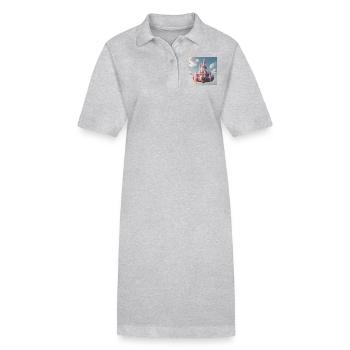 Schloss - Stanley/Stella Frauen Bio-Polokleid PAIGER - Schwarz - Vorne