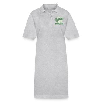 Sauvons notre Terre Journée de la planète Terre - Robe polo bio PAIGER Stanley/Stella Femme - noir - Devant