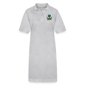 Je ne suis pas un extraterrestre, je suis un touriste - Robe polo bio PAIGER Stanley/Stella Femme - noir - Devant