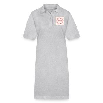 Blossom Pink Elegance - Stanley/Stella PAIGER Organic Women’s Polo Dress - black - Front