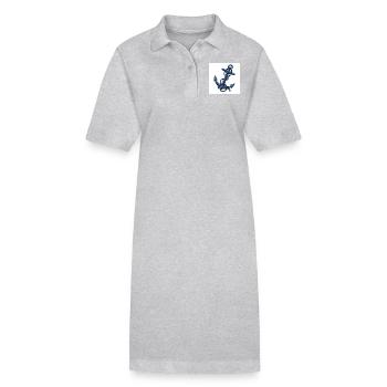 L’ancre du navire : symbole de sécurité et de liberté - Robe polo bio PAIGER Stanley/Stella Femme - noir - Devant
