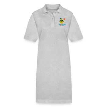 Poire sportive - Robe polo bio PAIGER Stanley/Stella Femme - noir - Devant