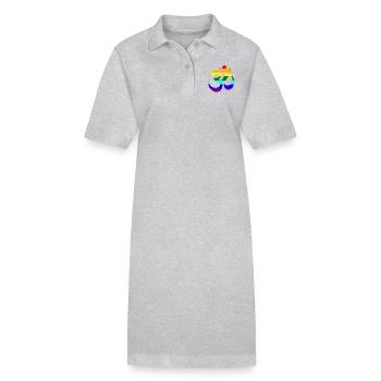 signe arc-en-Om - Robe polo bio PAIGER Stanley/Stella Femme - noir - Devant