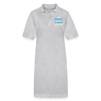 Je ne suis pas parfait Comptable Drôle CPA T-shirt - Robe polo bio PAIGER Stanley/Stella Femme - noir - Devant