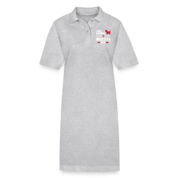 Westie - Stanley/Stella PAIGER Organic Women’s Polo Dress - black - Front