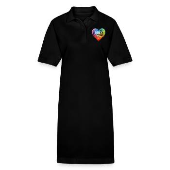 I Love Music - Stanley/Stella Frauen Bio-Polokleid PAIGER - Schwarz - Vorne