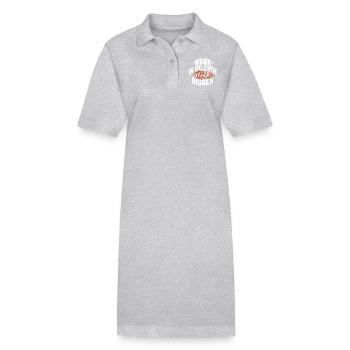In Stille arbeiten, größer arbeiten - Motivations-T-Shirt - Stanley/Stella Frauen Bio-Polokleid PAIGER - Schwarz - Vorne