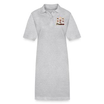 Pralinen - Stanley/Stella Frauen Bio-Polokleid PAIGER - Schwarz - Vorne