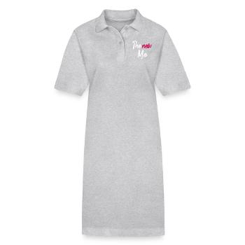 Babybauch Schwangerschaft lustig Geschenk - Stanley/Stella Frauen Bio-Polokleid PAIGER - Schwarz - Vorne
