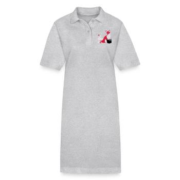 Slow Food Fox and Goose - Stanley/Stella PAIGER Organic Women’s Polo Dress - black - Front