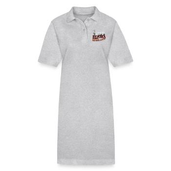 lama - Robe polo bio PAIGER Stanley/Stella Femme - noir - Devant