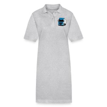 Truck truck trailer - Stanley/Stella PAIGER Organic Women’s Polo Dress - black - Front