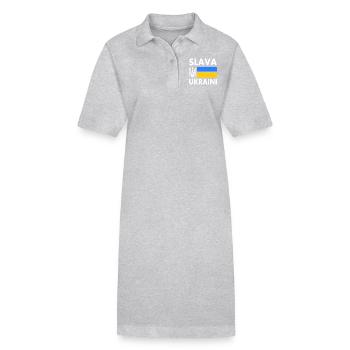 Slava ukraini - Stanley/Stella PAIGER Organic Women’s Polo Dress - black - Front