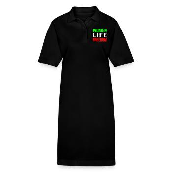 Women life freedom iran - Stanley/Stella Frauen Bio-Polokleid PAIGER - Schwarz - Vorne