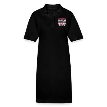 CONTROLLERIN - Die Auserwählte - Stanley/Stella Frauen Bio-Polokleid PAIGER - Schwarz - Vorne