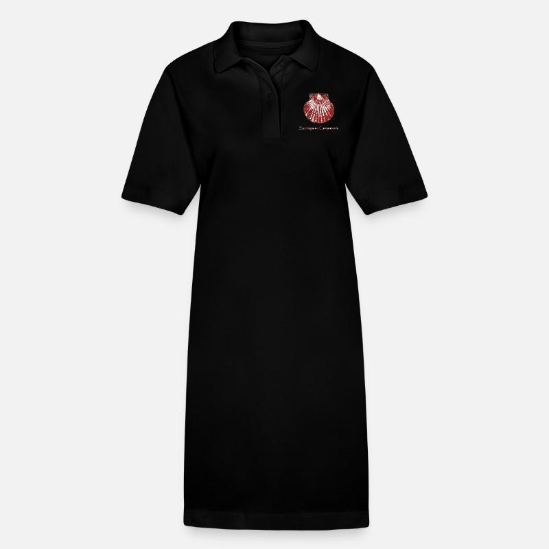 Saint Jacques de Compostelle - Robe polo bio PAIGER Stanley/Stella Femme - noir