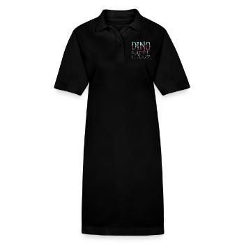Green Gift Idea Funny Sayings Happy Gift Fun Funny - Stanley/Stella PAIGER Organic Women’s Polo Dress - black - Front