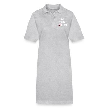 SINGLE SELF LOVE - Robe polo bio PAIGER Stanley/Stella Femme - noir - Devant