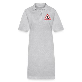 Achtung Baustelle! - Stanley/Stella Frauen Bio-Polokleid PAIGER - Schwarz - Vorne
