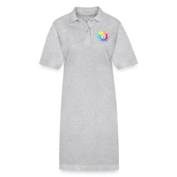 Löwenkopf Wasserfarben - Stanley/Stella Frauen Bio-Polokleid PAIGER - Schwarz - Vorne