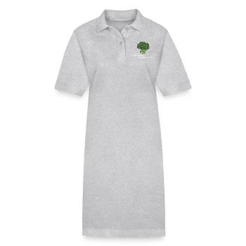 Vielleicht mag dich der Brokkoli auch nicht weis - Stanley/Stella Frauen Bio-Polokleid PAIGER - Schwarz - Vorne