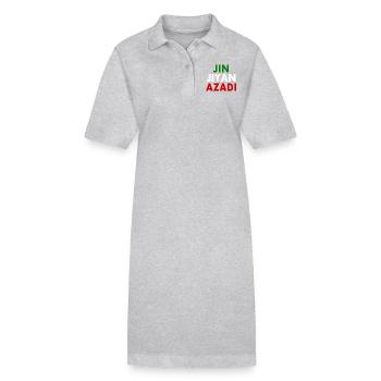 jin jiyan azadi - Stanley/Stella PAIGER Organic Women’s Polo Dress - black - Front