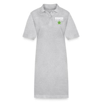 Maroc - Robe polo bio PAIGER Stanley/Stella Femme - noir - Devant
