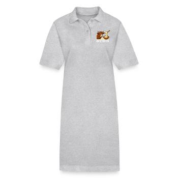Aveyron 12 Occitanie - Robe polo bio PAIGER Stanley/Stella Femme - noir - Devant