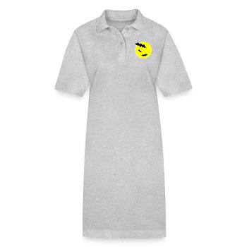 Bats bat full moon Halloween - Stanley/Stella PAIGER Organic Women’s Polo Dress - black - Front