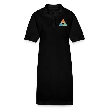 helicopter - Stanley/Stella PAIGER Organic Women’s Polo Dress - black - Front