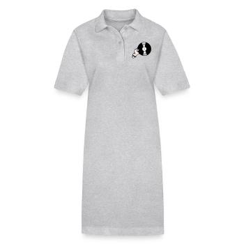 dj vinyl platte club music hang up disco party fe - Stanley/Stella PAIGER Organic Women’s Polo Dress - black - Front