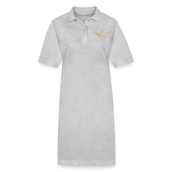 T-shirt de coiffeur élégant : ciseaux et peigne - Robe polo bio PAIGER Stanley/Stella Femme - noir - Devant