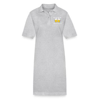 Bienen hier, Bienen hier - oder ich fall um! - Stanley/Stella Frauen Bio-Polokleid PAIGER - Schwarz - Vorne