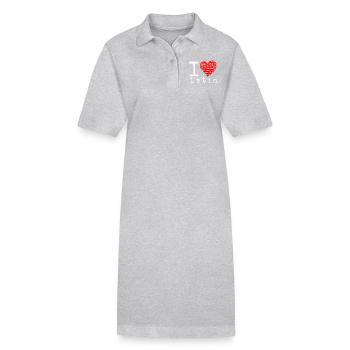 I love latin w - Stanley/Stella Frauen Bio-Polokleid PAIGER - Schwarz - Vorne