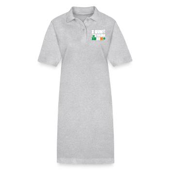 Je cours. Je bois. Irlandais. - Robe polo bio PAIGER Stanley/Stella Femme - noir - Devant