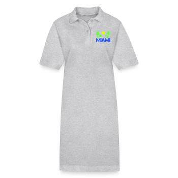 miami - Stanley/Stella Frauen Bio-Polokleid PAIGER - Schwarz - Vorne