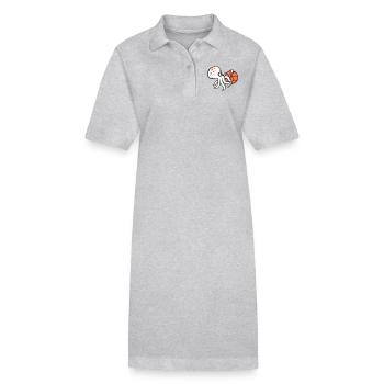 Octopus Basketball Playing Ball Holding Sports Hobby - Stanley/Stella PAIGER Organic Women’s Polo Dress - black - Front