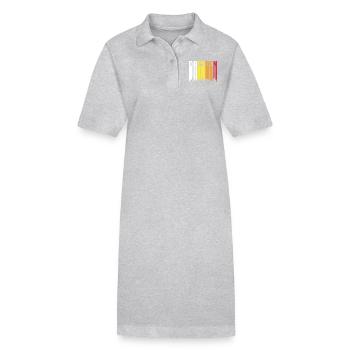 Retro Dresden Skyline Geschenk - Stanley/Stella Frauen Bio-Polokleid PAIGER - Schwarz - Vorne