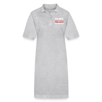 Grillen - Gemüse - Stanley/Stella Frauen Bio-Polokleid PAIGER - Schwarz - Vorne